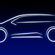 A sketch of Toyota’s battery-electric SUV, teased in December.